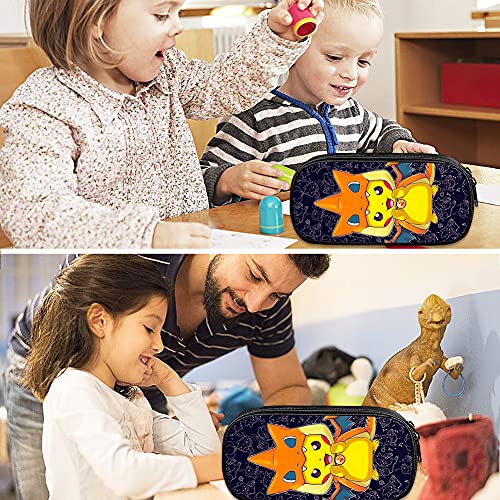 ALHX Pikachu Potlood Case, Pokemon Potlood Case, Anime Cosplay Potlood Case, Black Pencil Case Bag, Pen Bag Pouch Houder… - Afbeelding 5