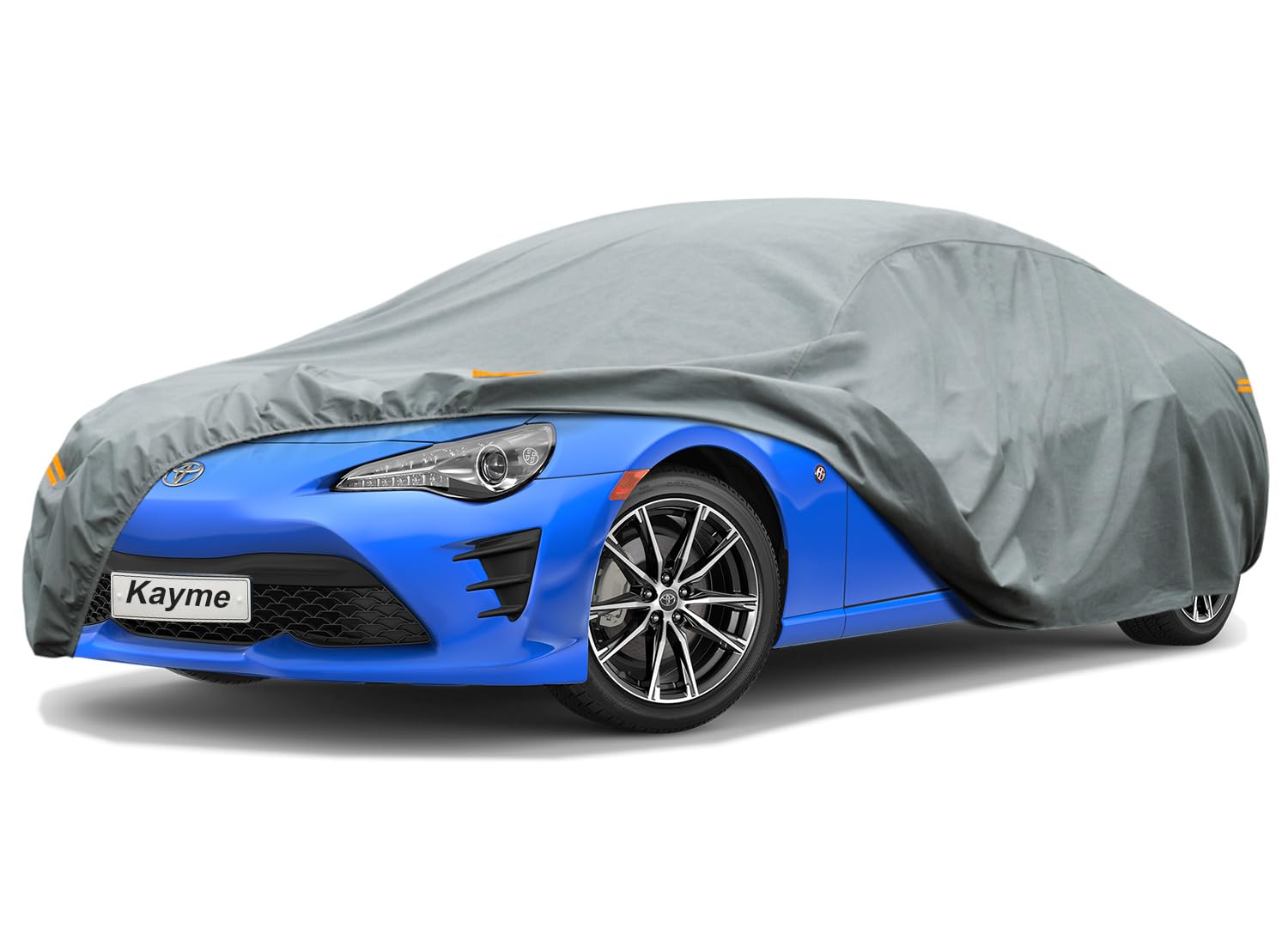 Kayme Funda Coche Resistente, Cubre Coches Compatibles con Toyota 86(2012-2025), Exterior Impermeable Transpirable Anti-UV Antipolvo de 6 Capas, Cubierta para Coche.