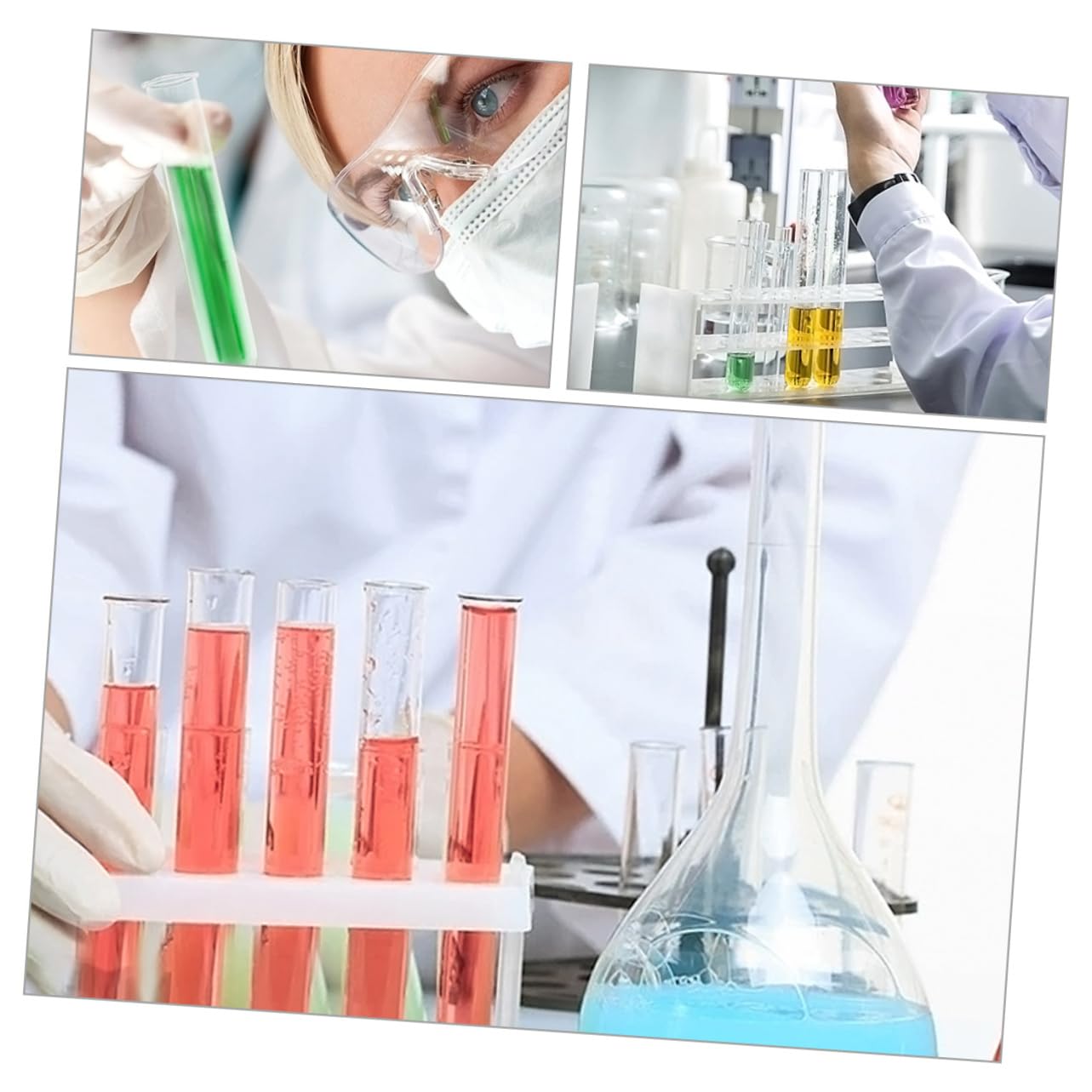 20pezzi Provette Trasparenti Per Laboratorio Tubetti Multiuso Per Esperimenti e Progetti Fai Da Te Per Contenere Liquidi Chimici e Creazioni Artistiche