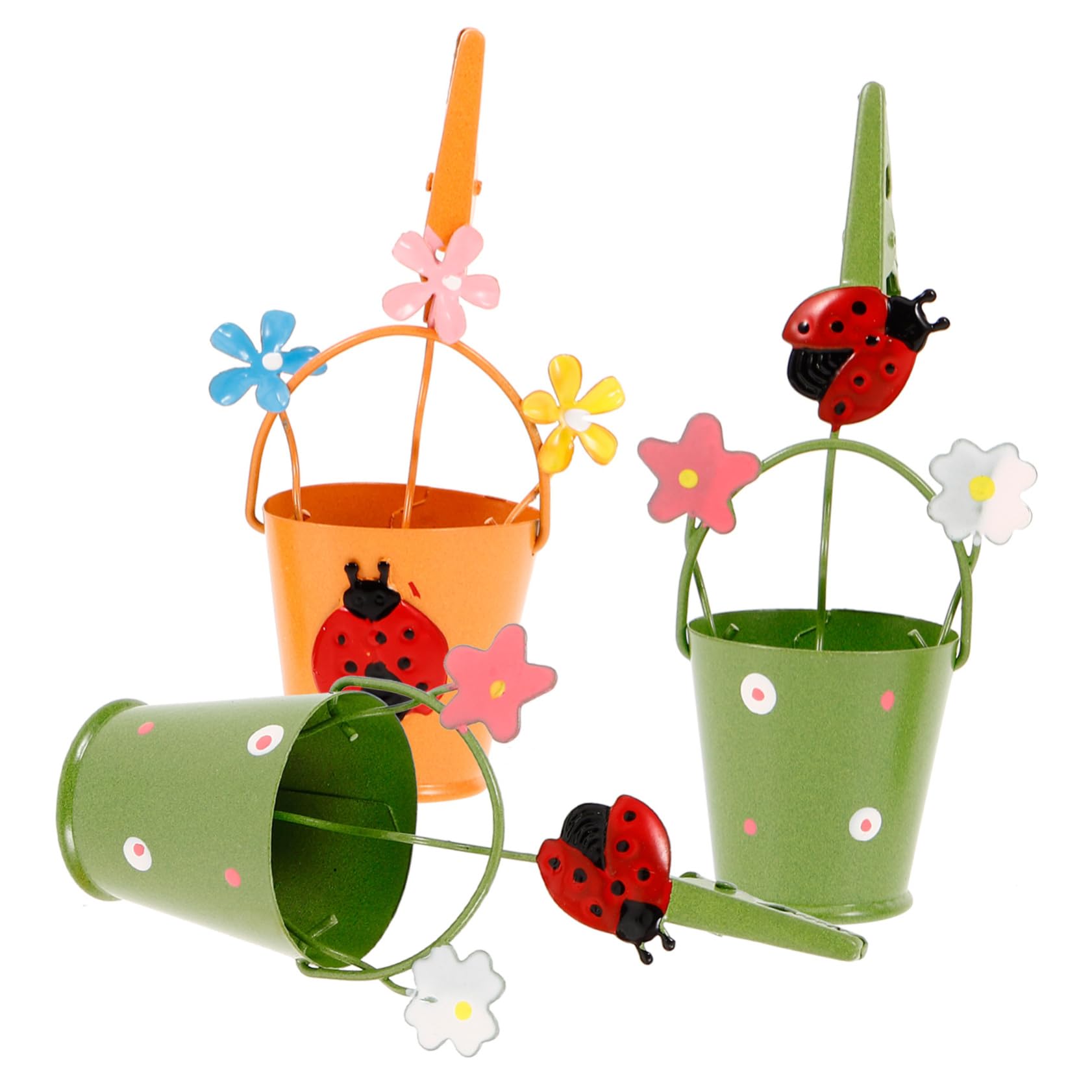 HOODANCOS 3Pcs Flower Table Number Holders Creative Spring Memo Clips for Weddings Parties and Events Photo Stand for Home and Office Decor Random Styles