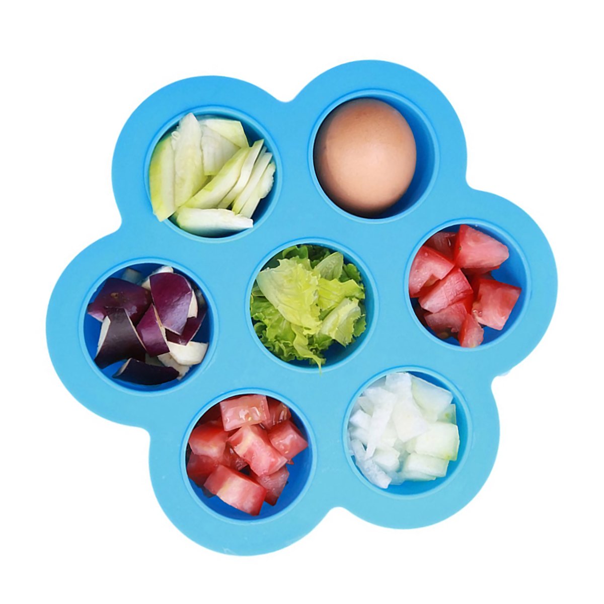 Moule En Silicone Pour Œufs Bite – 7 Cavités, Résistant à 232°C – Pour Instant Pot, Four, Micro-ondes – Cuisson Facile Et Nettoyage Simple