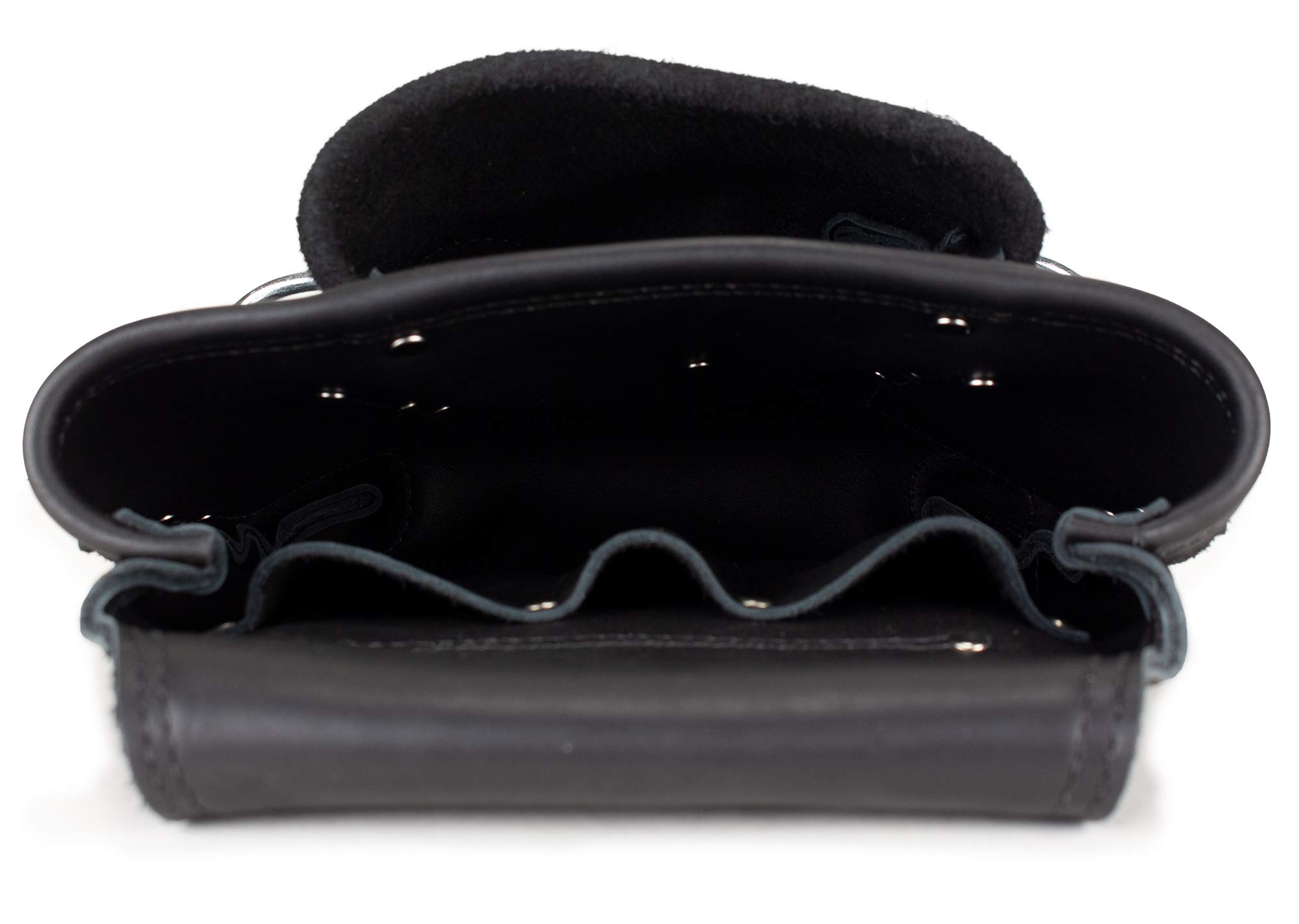 Amish - Ceinture à outils en cuir véritable - Noir