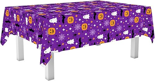 Miniatura 12 de Mantel de plástico de alta calidad - 54 in. x 108 pulgadas. Grandipity - Mantel rectangular (6 y 12 unidades), Azul cielo a cuadros Feliz