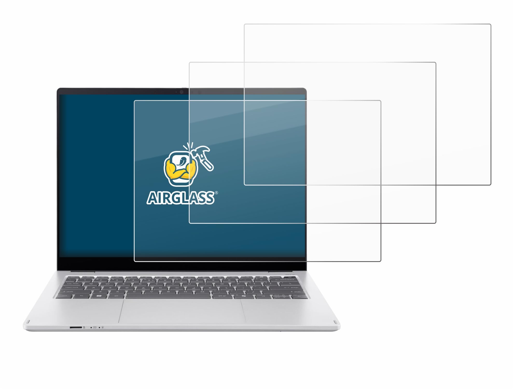 brotect Pellicola Protettiva Vetro per Acer Swift Spin 14 AI Protezione Schermo (3 Pezzi) [Durezza Estrema 9H, Chiaro]