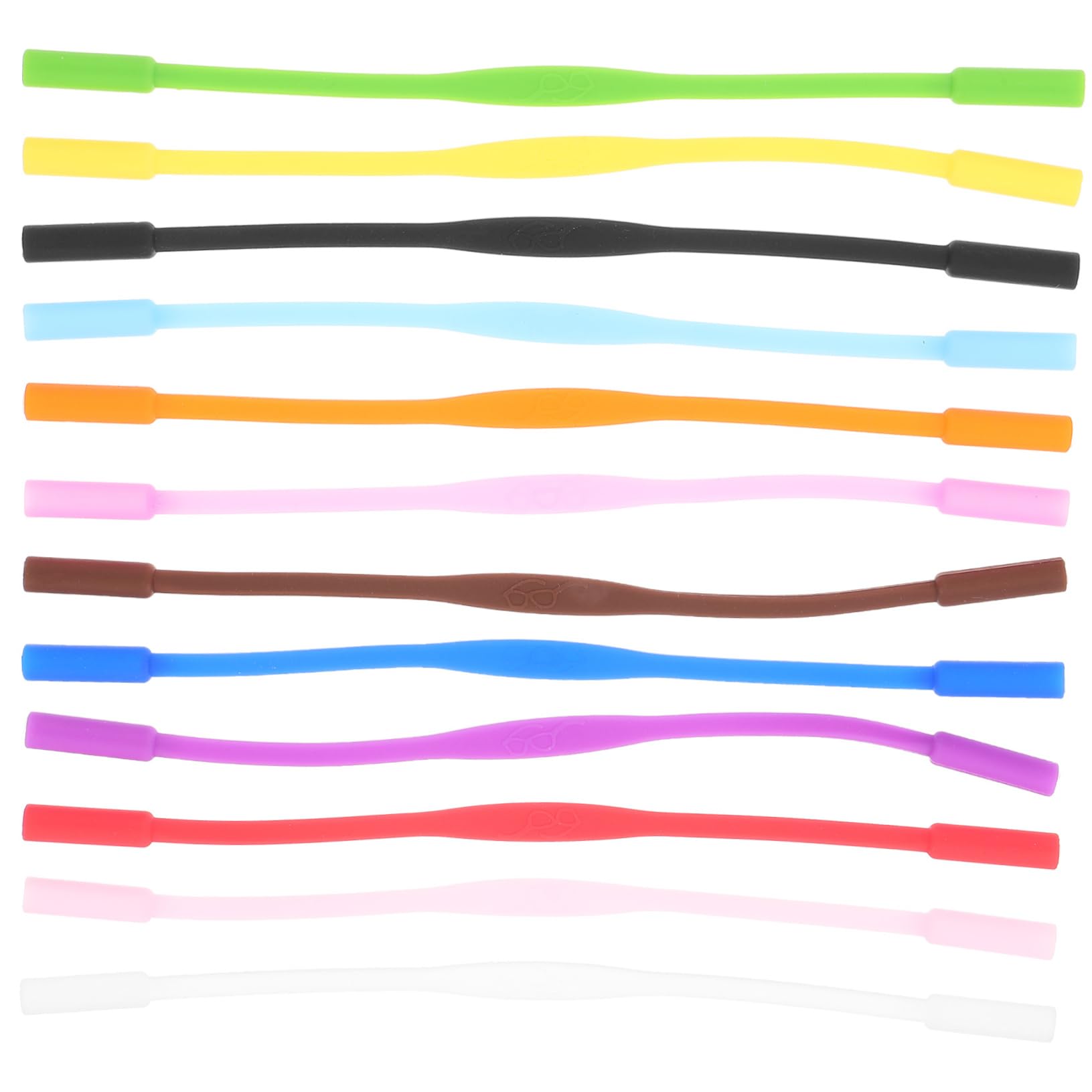 SEWACC Silicone Boys and Girls Glasses Straps Nonslip Glasses Chains for Eyewear Retainer Random Color