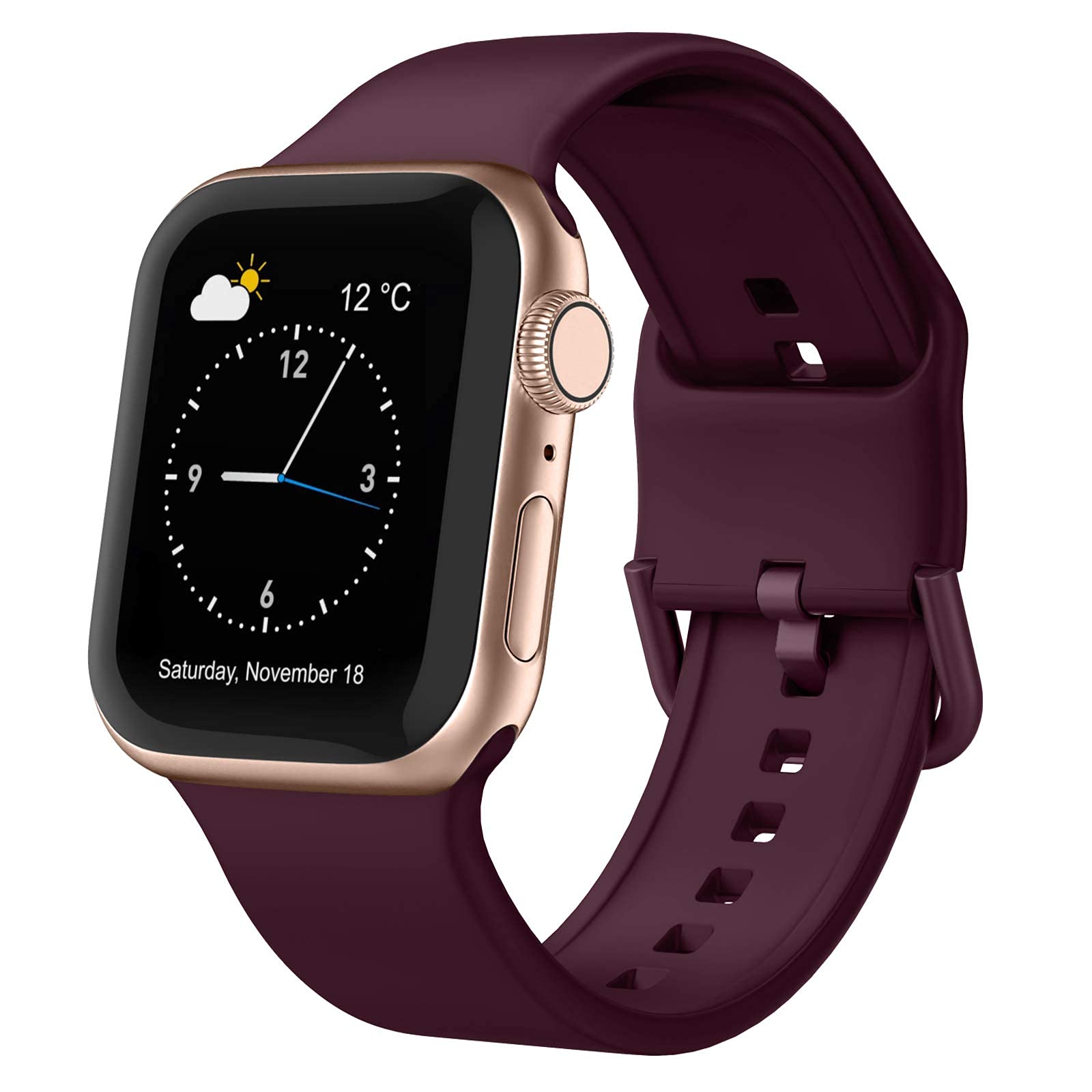 PENGUIN KART-Silicon Fit Band Strap Compatible with Apple Watch (42mm | 44mm |45mm |49mm)- DARK RED (WATCH NOT INCLUDED (B0B4W1NNJM) Amazon Price History, Amazon Price Tracker