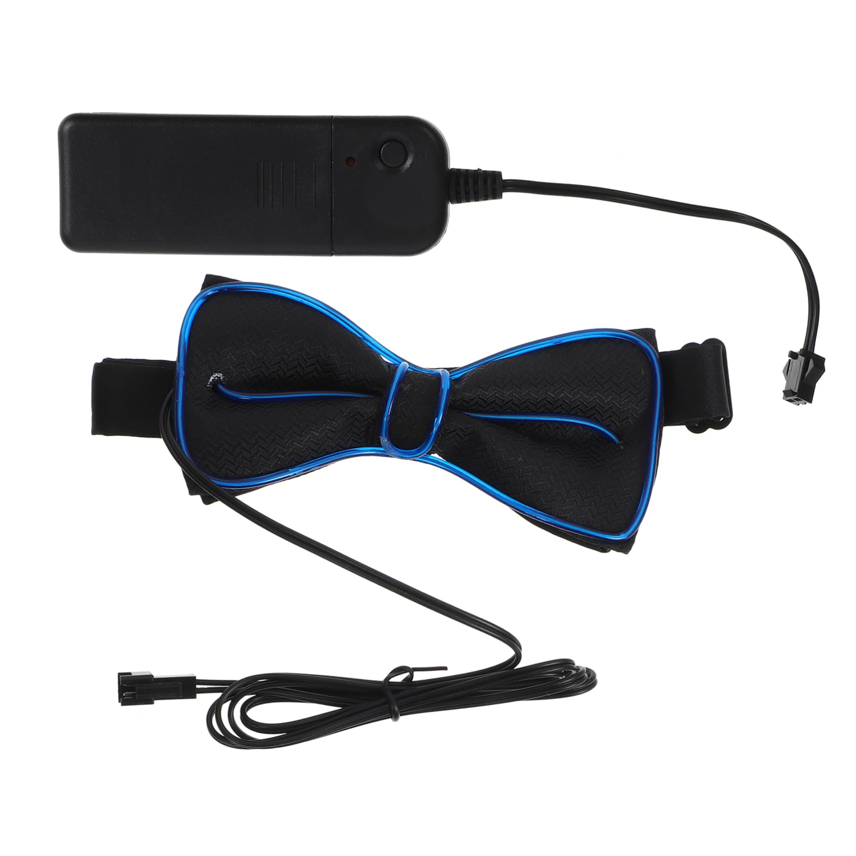 LIFKOME Led Mens Ties Party Bow Tie Flashing Party Tie Decoration Glowing Bow Tie Collar Dark Blue
