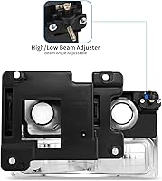 Vista 3 de DWVO - Conjunto de faros delanteros compatible con Chevy Silverado Tahoe C/K Suburban GMC Yukon 1990 1991 1992 1993 1994 1995 1996 1997 1998 1999