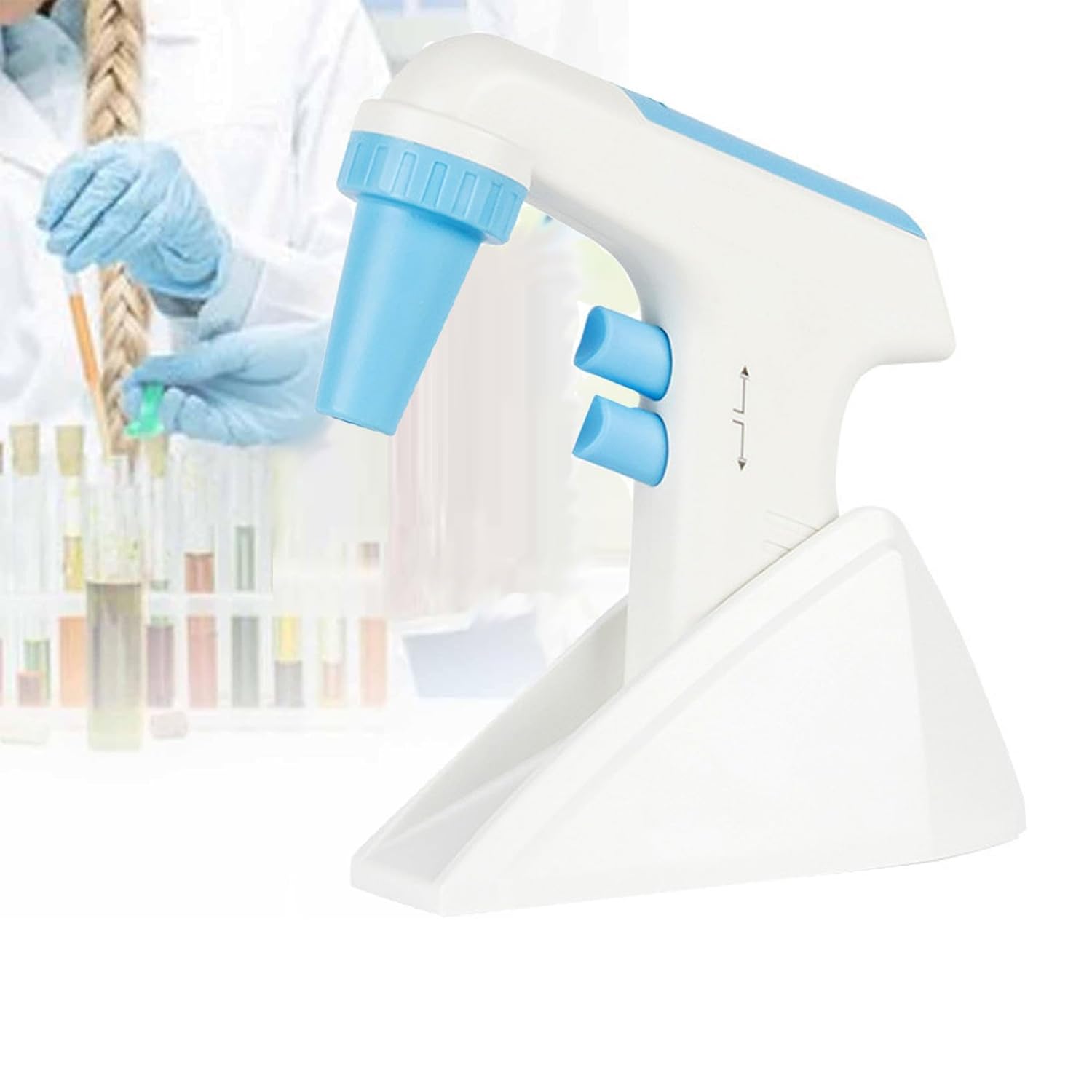 Electric Lab Elektrischer Pipettenregler, 0,1–100 ml, automatischer motorisierter Pipettenfüller mit LCD-Bildschirm, 8 einstellbare Geschwindigkeiten, Schwerkraft-/elektrische Dosiermodi, für Labors