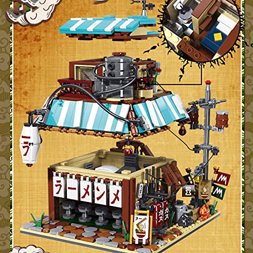 Tewerfitisme Baustein Haus Modell, 2000 Klemmbausteine Modern Straßenansicht Gebäude modular Nudelladen Baustein Modell… – Bild 5