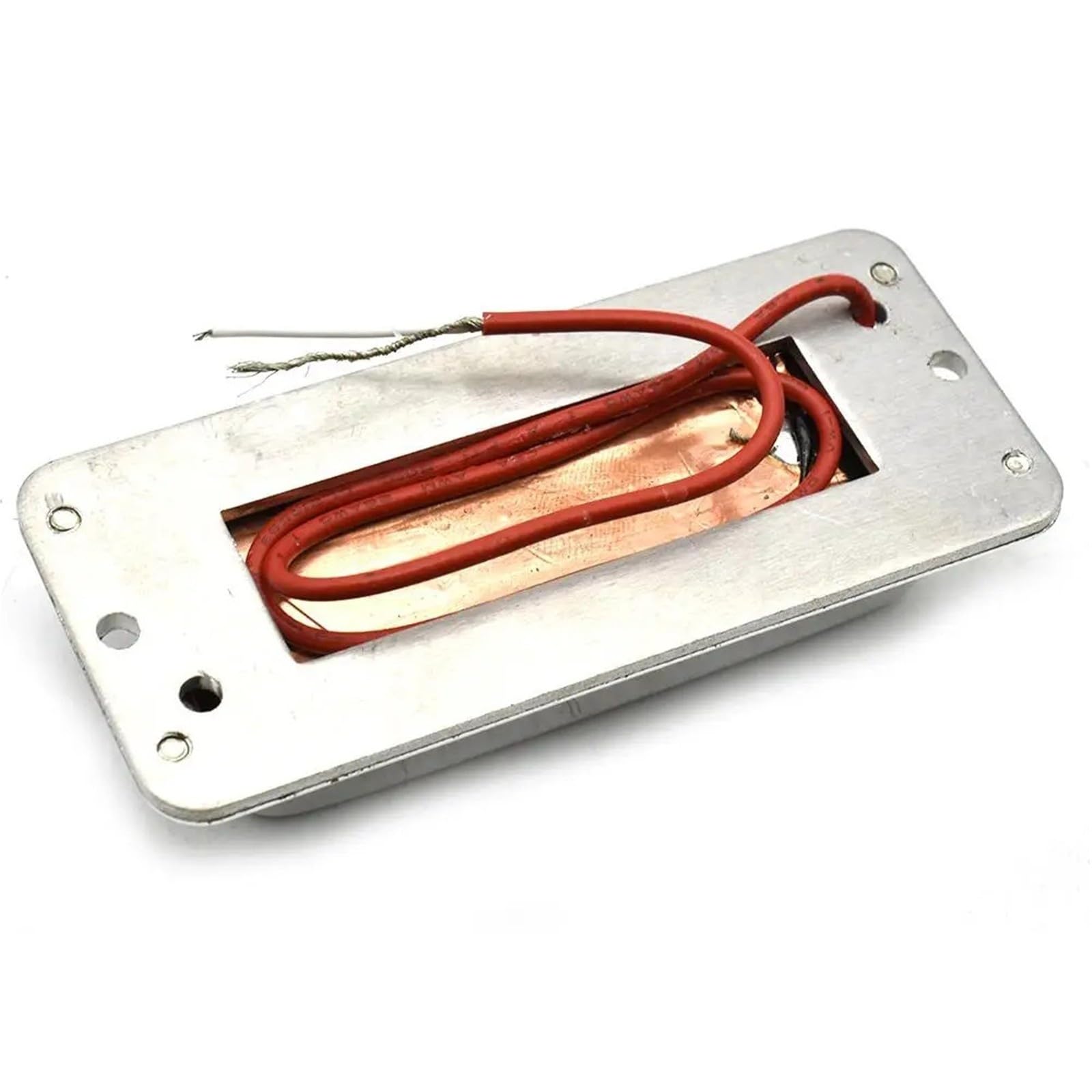 Mini micro Humbucker for guitare électrique à 6 cordes, avec couvercle en laiton, pont de cou chromé