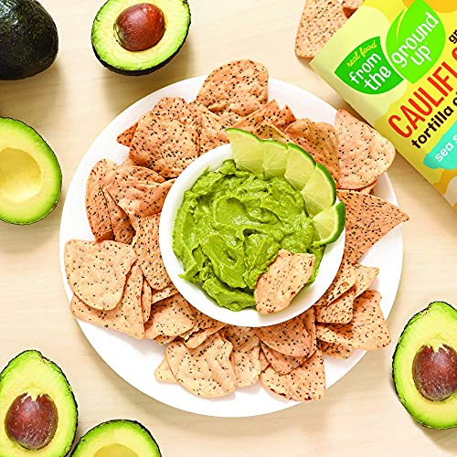 REAL FOOD FROM THE GROUND UP Cauliflower Tortilla Chips - 6Count, 4.5 Oz Bags (Lime) - Thumbnail 5