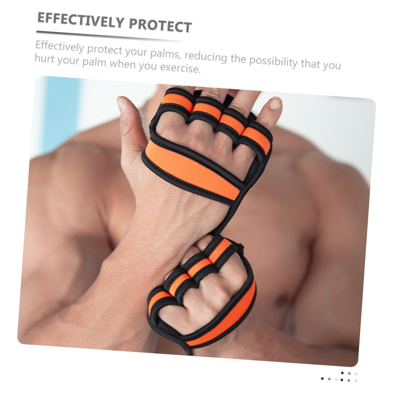 BESPORTBLE Guantes De Levantamiento De Pesas Apretones Hacer Ejercicio Guantes Hombre Guantes De Gimnasia De Los Hombres Guantes De Entrenamiento para Mujer Agarre Orange Neopreno