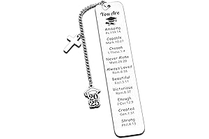 Class of 2025 8th Grade Graduation Gifts for Her: Inspirational Bible Verse Bookmark