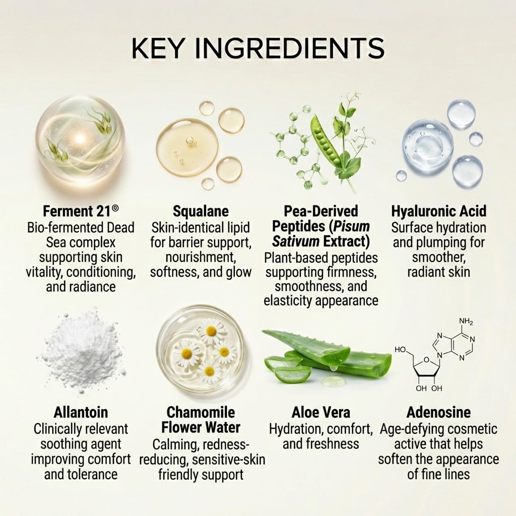 SEACRET Minerals Bio Skin Glow Advanced Radiance Cream, Deeply Hydrating Facial Moisturizer, 1.7 Fl Oz / 50 ml - Image 2