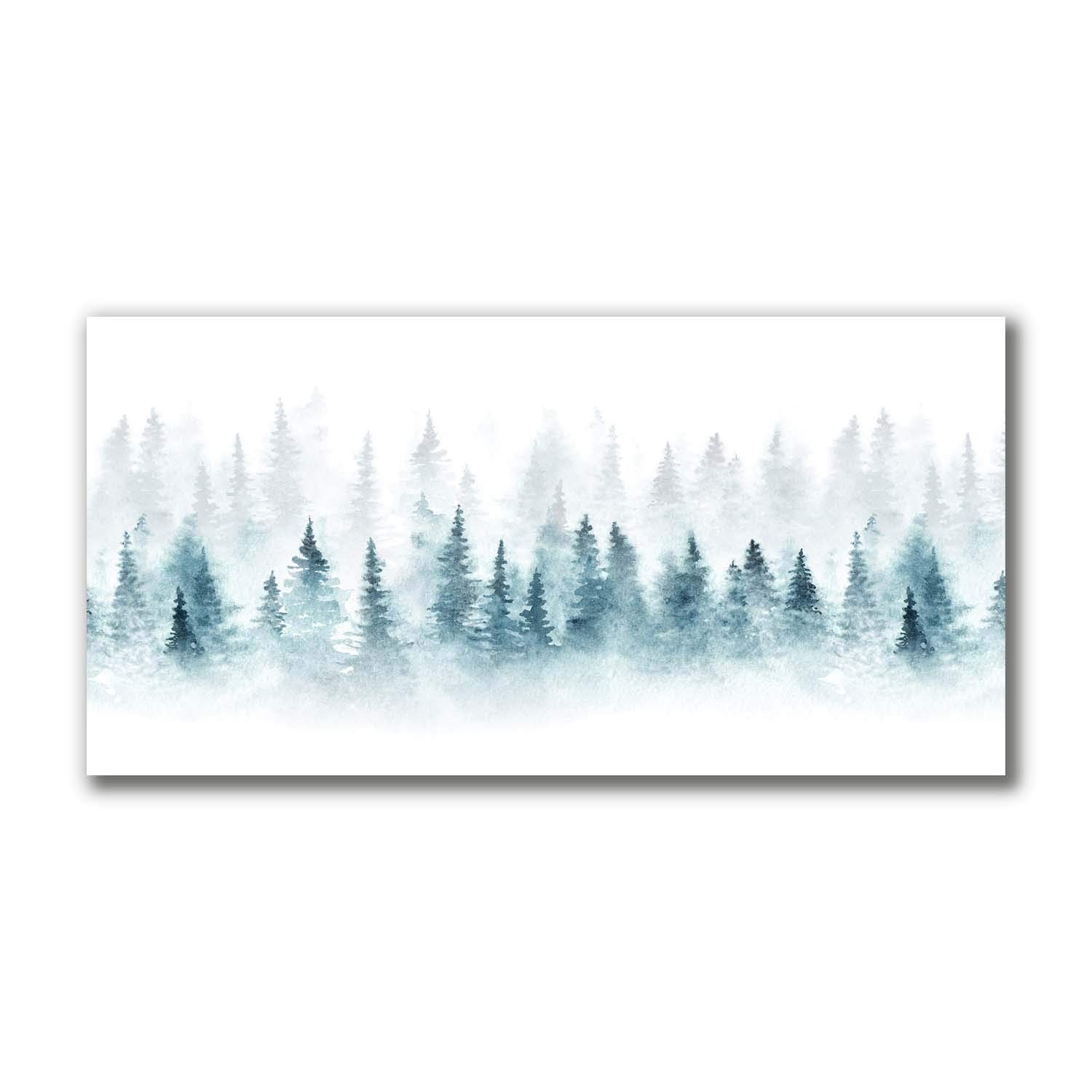 Image sur Toile Tulup pour raviver un mur vide avec une forêt enneigée