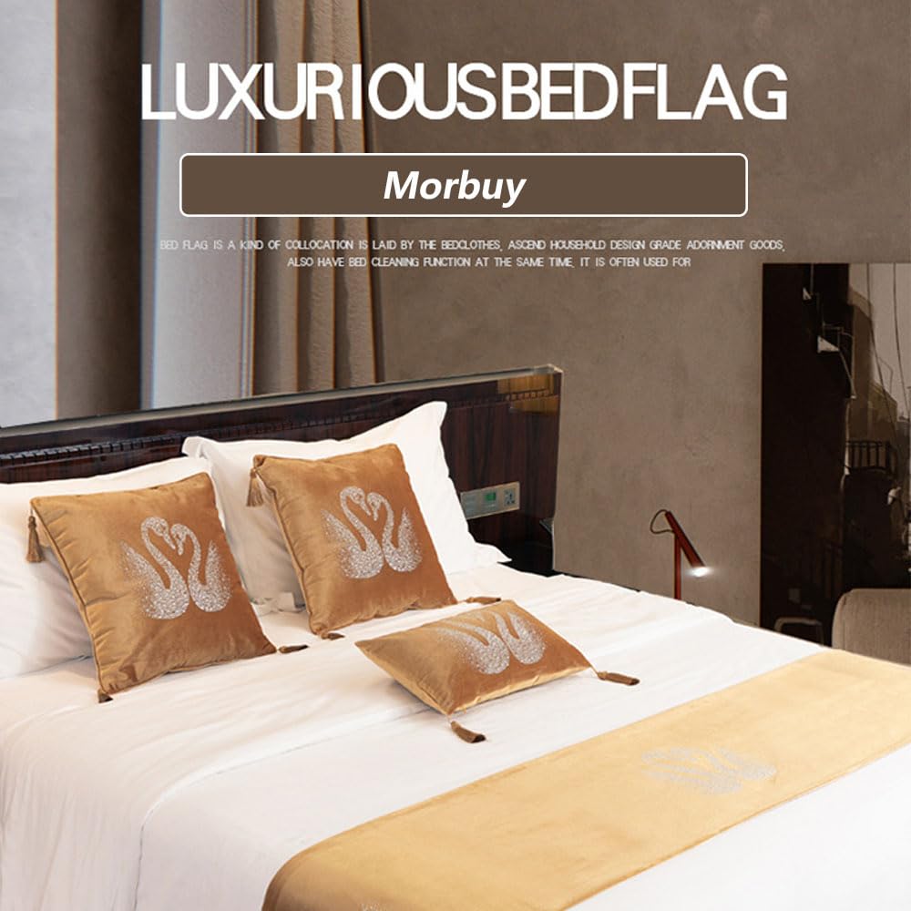 XHCTNN Bed Runners And Matching Cushions, Stylish Striped Pattern Scarves Bed Runners Hotel Bed Scarf Bedding Bed Towel Bedspread Protection For Living Room Bedroom Hotel(C,20 * 94"-Bed Runners