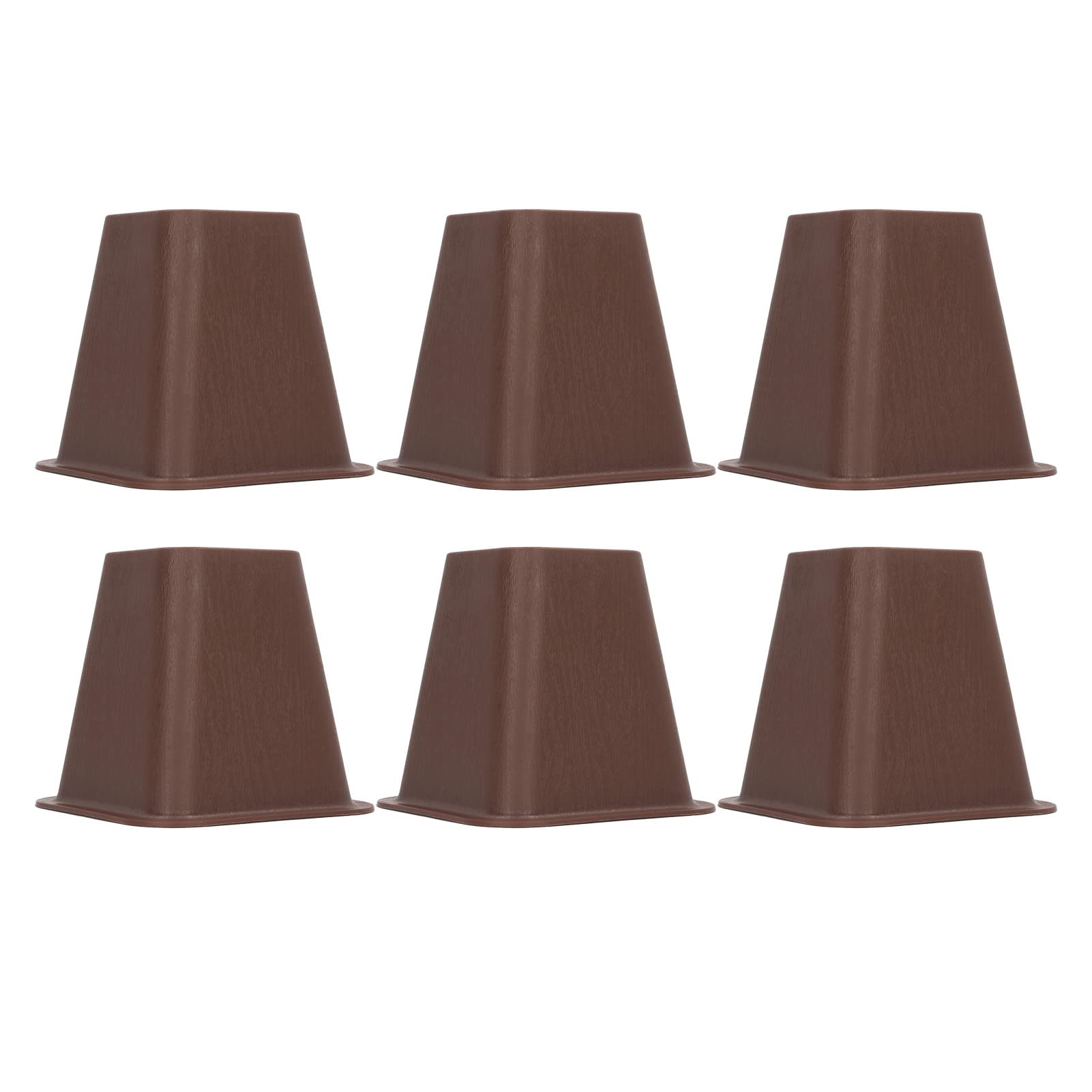 Paquete de 6 elevadores para Muebles |La veta de Madera Antideslizante agrega 2 Pulgadas de Altura |Elevadores de Cama apilables para sofá/Escritorio/Silla |Las Esquinas