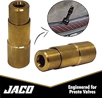 Vista 2 de JACO Bike Presta Valve Tire Air Chuck - 1/4" NPT (Pack of 2) (Open Flow)