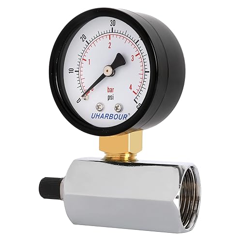 Miniatura 3 de Gama del medidor de prueba de presión de gas a 15 psi, dispositivo de medición de prueba de presión de gas de una sola escala con conexión FNPT de