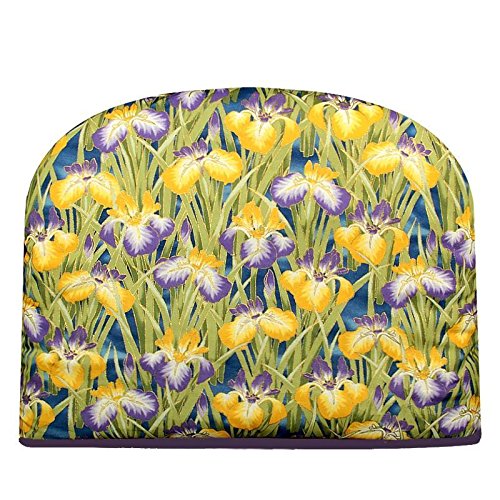 Blue Moon Tea Cozy Iris in Bloom Tea Cozy Large Double Insulated Teapot Cozy Keeps Tea Cosie - Ships The Same Business Day Order by 10 AM Pacific Time