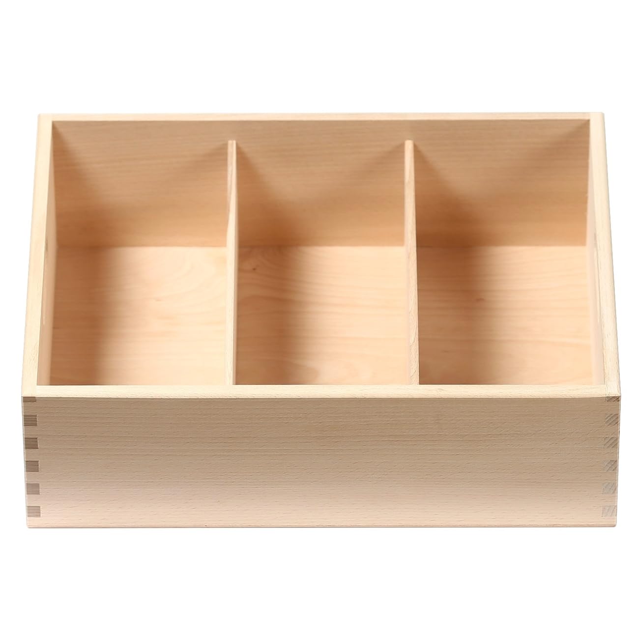 Bütic - Cubertería de madera para el hogar y el gastro (3 compartimentos, 4 compartimentos, 5 compartimentos, 4 compartimentos), color marrón
