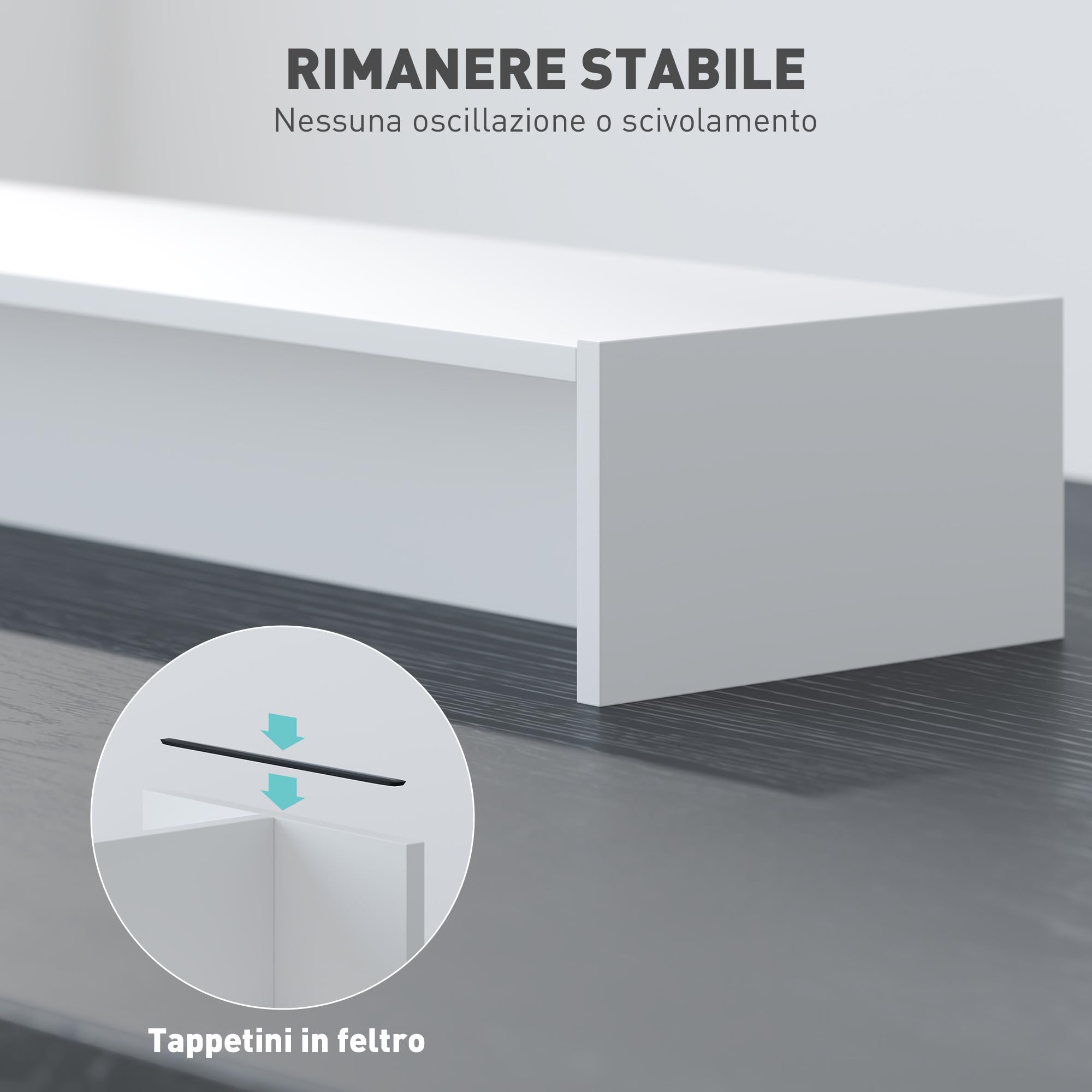 suptek Supporto per onitor, Rialzo da Tavolo per Coputer, Laptop