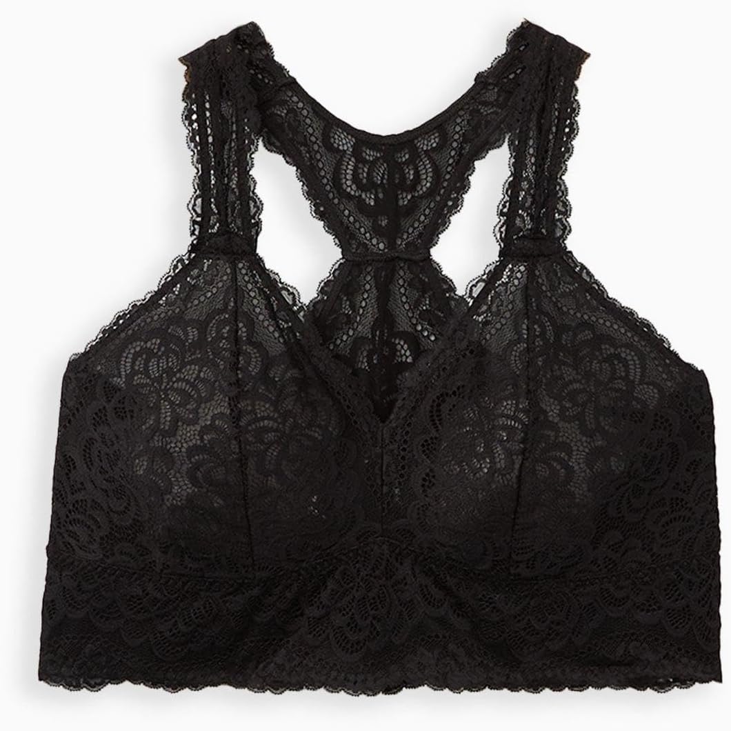 Torrid Women's Plus Size Unlined Lace Racerback Bralette - Image 7