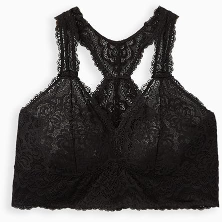 Torrid Women's Plus Size Unlined Lace Racerback Bralette