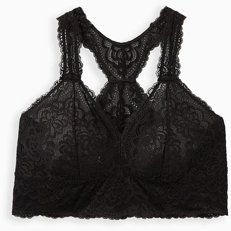 Torrid Women's Plus Size Unlined Lace Racerback Bralette