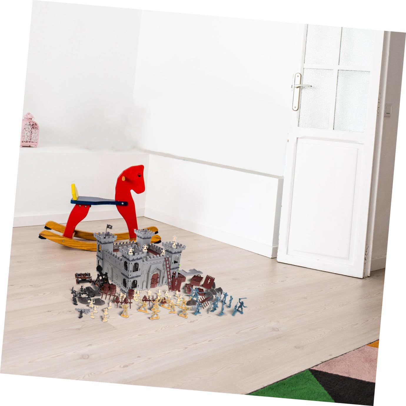BESTonZON Set di Figure Soldato Pirata in Plastica 310 Pezzi per Fortezza | Accessori per Tavolo da Sabbia, Stile a Tema Pirata, Uso Decorativo ed Educativo