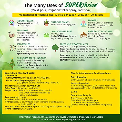SUPERthrive Solución Vitamínica para Plantas 1 Quart miniatura 6