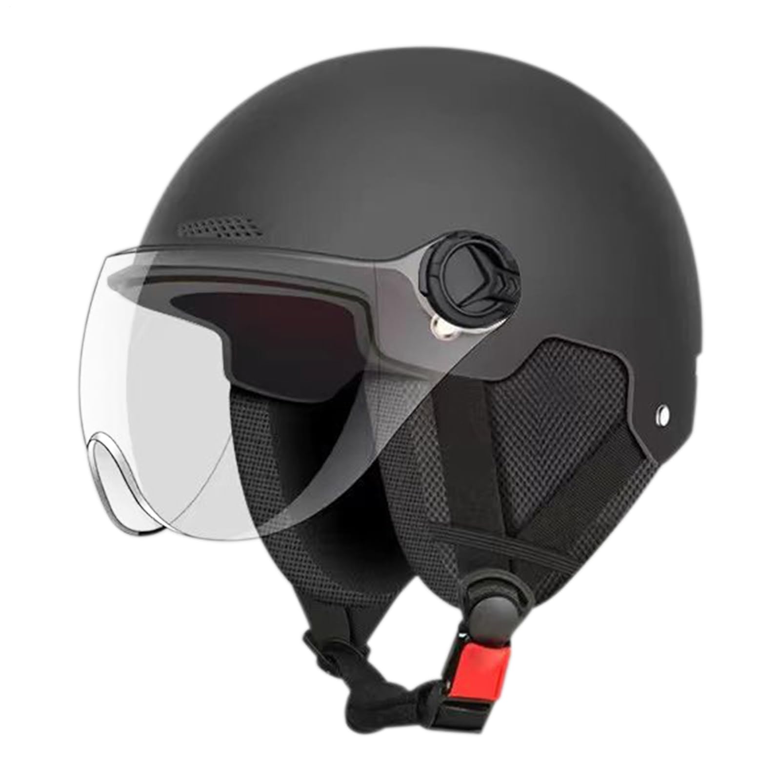 Casco per scooter elettrico, leggero, con protezione per le orecchie e strisce riflettenti, protezione solare UV, guscio in ABS, 55-65 cm, unisex, per adulti e bambini, per pendolarismo e equitazione