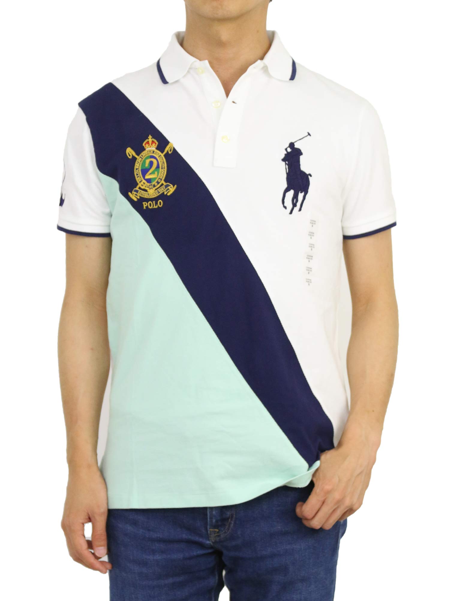 Amazon | (ポロ ラルフローレン) メンズ 半袖 カスタムスリム