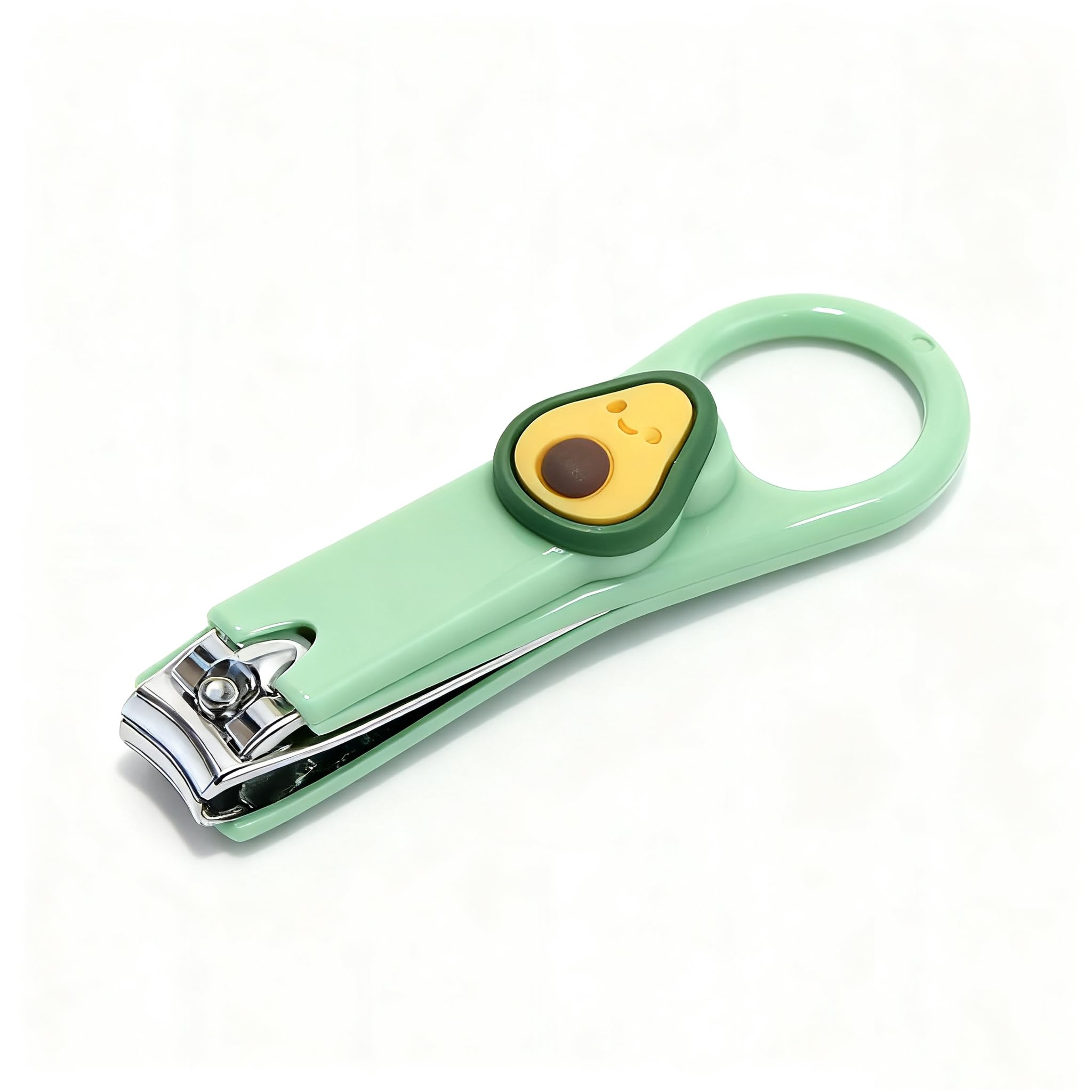 Premium Nail Clippers, Cute Nail Care Kit Sturdy Nail Trimmer Fingernail Clippers for Girls Gift Kids,Avocado