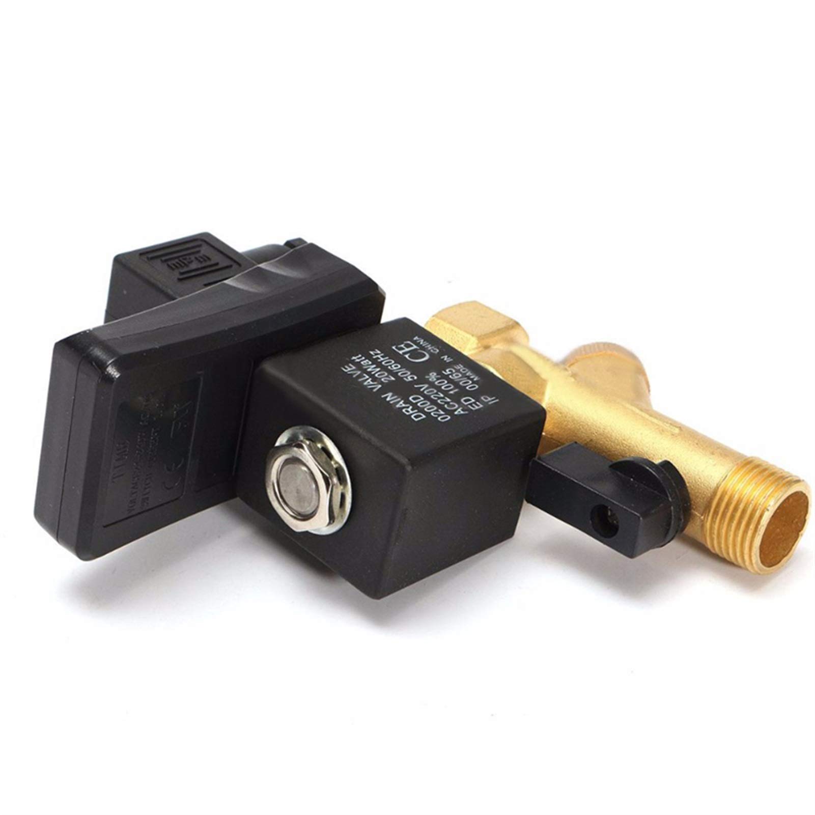 Automatyczny elektroniczny zawór spustowy DN15 1/2", 24 V, 110, 220, 380, elektroniczny zawór spustowy ciśnieniowego zbiornika powietrza (DC 24 V, kontroler)