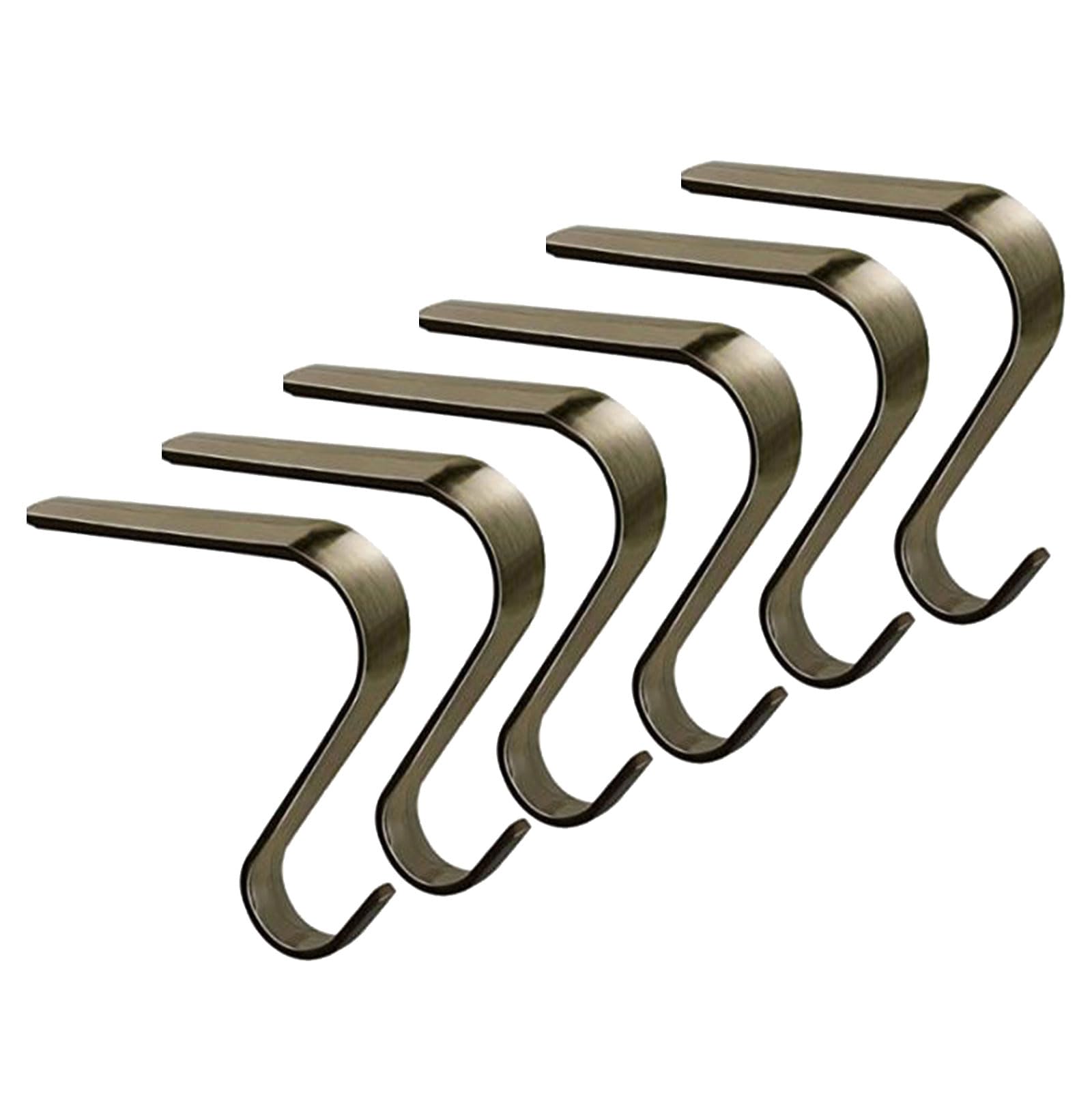 Tsophreniq Christmas Stocking Hangers Metal Hanging Hooks for Mantel and Fireplaces Decorations Holiday Display Accessories Mantel Stocking Hangers