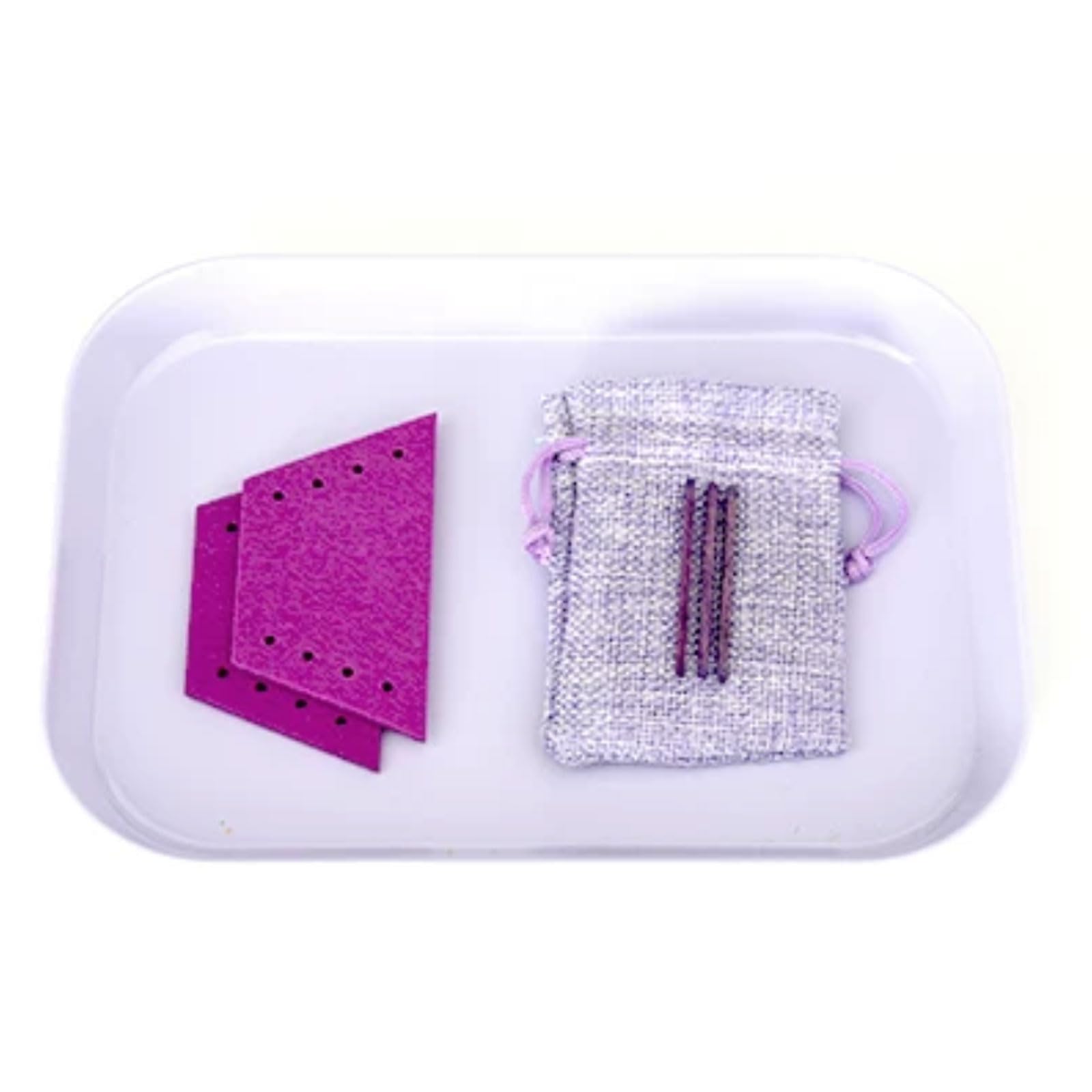 ttnmrc Montessori Pegging Board Toy, Geometric Shape Pegboard Set with Wooden Sticks, Hand-Eye Coordination Fine Motor Skills,purple