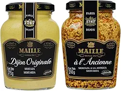 Kit Mostarda Dijon & Em gr?os Maille Importado Fran?a