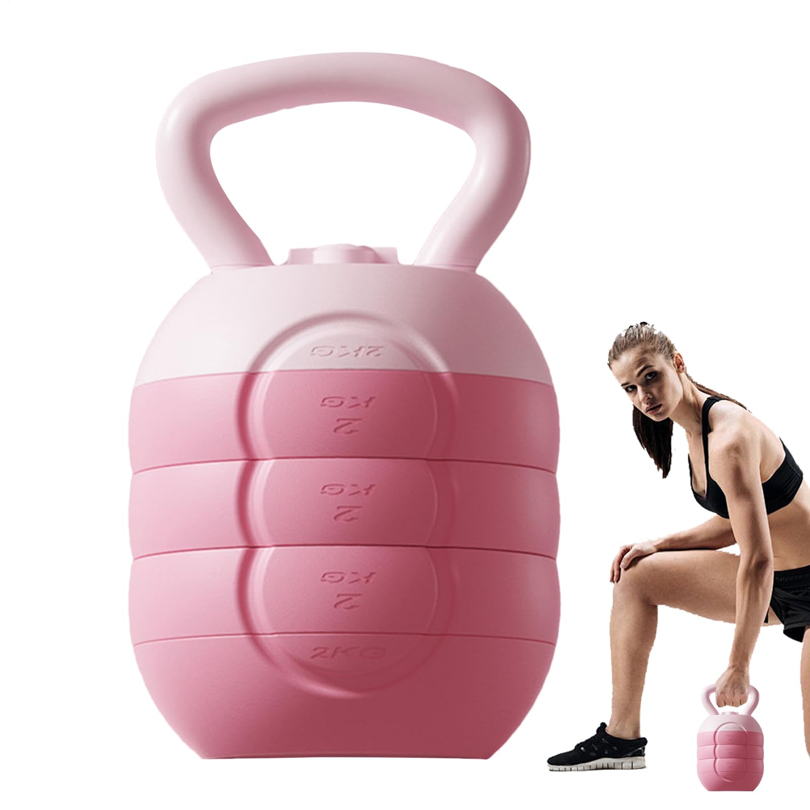 Kettlebell do treningu siłowego, hantle kettlebells – siła chwytu kettlebell, miękka, regulowana do treningu siłowego, hantli kettlebells, treningu domowego dla mężczyzn i kobiet