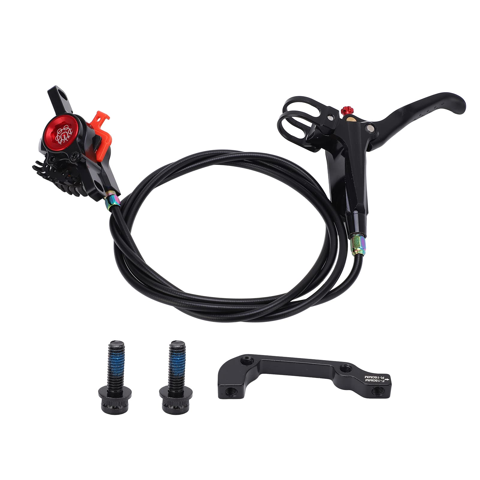 Étrier de frein à disque hydraulique arrière de vélo, étrier de Rotor de 160mm (Noire)