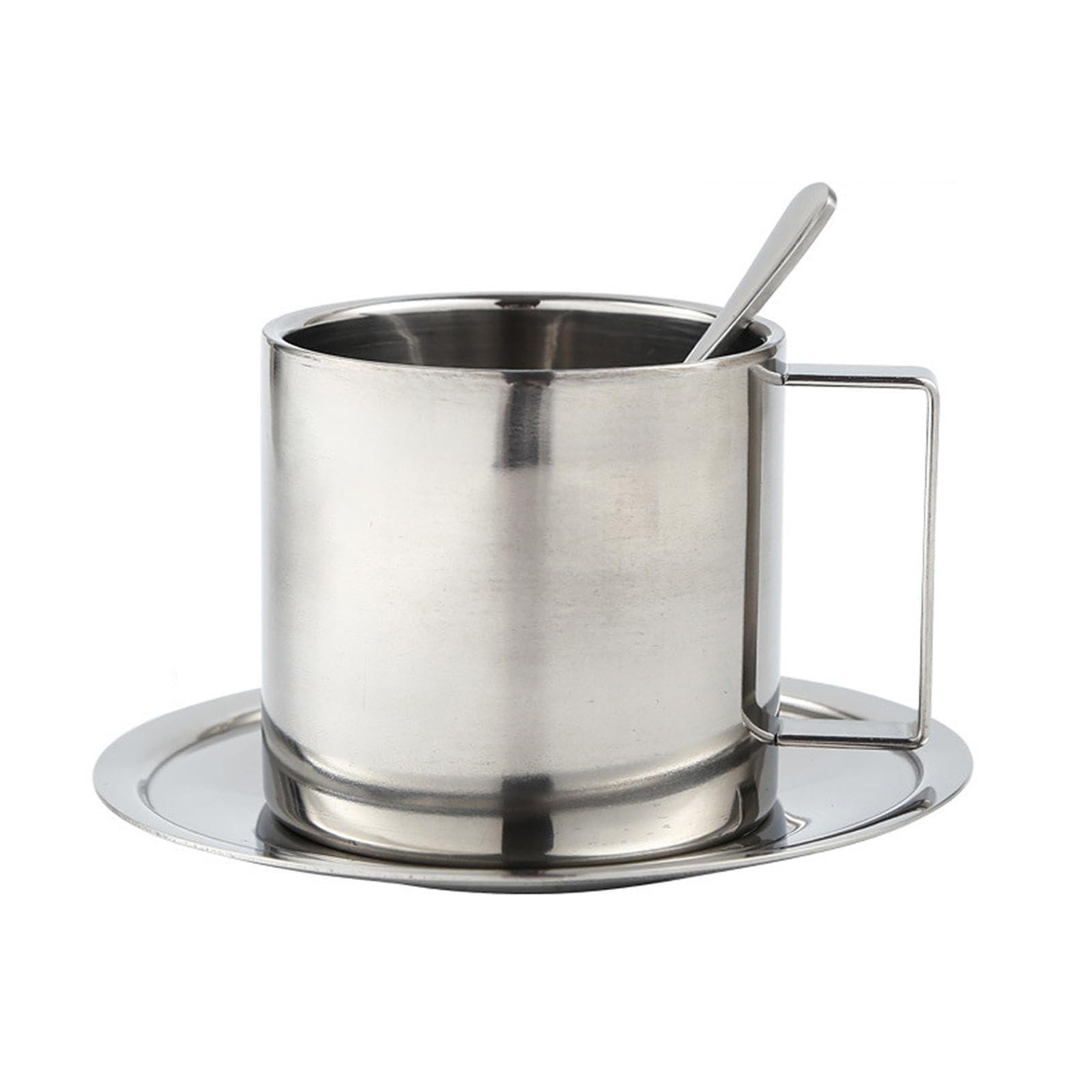 Tasse en acier inoxydable double paroi de 280ml idéale pour le café