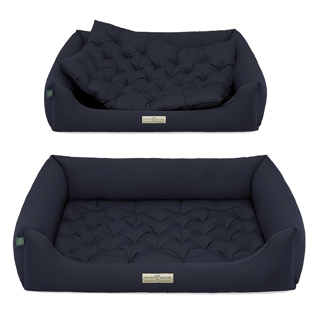 Foto 7 de 8 de HOUND & NATURE Cama ortopédica para perros Zermatt, talla XL para perros grandes con borde alto, sofá…