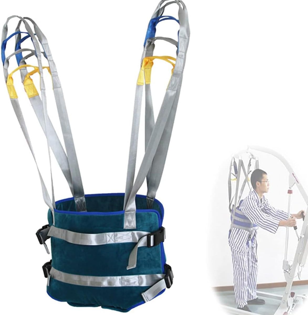 Paciente Honda Levantador Grúa Arnés De Cuerpo Entero para Elevación De Pacientes Eslinga para Caminar Correa De Transferencia Pacientes De Cuerpo Entero Ayudas Caminar (Size : L)