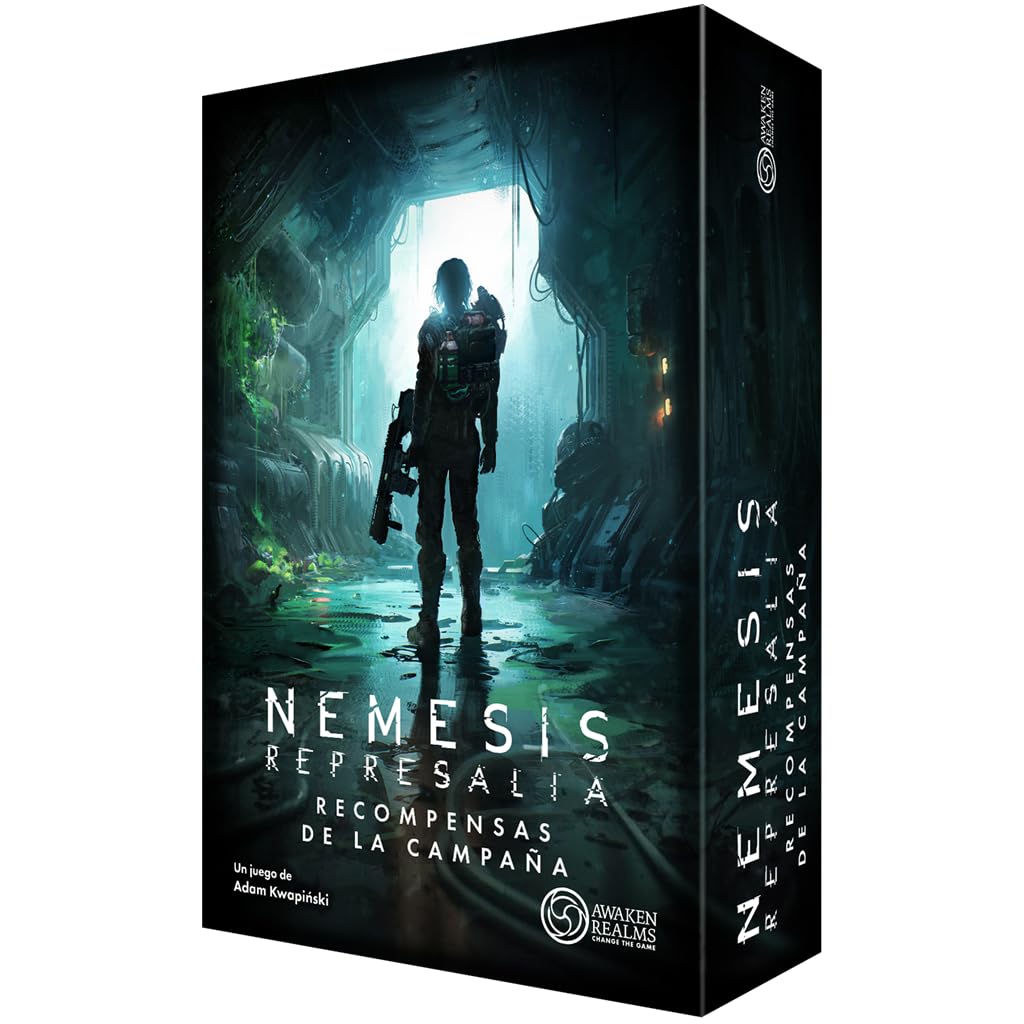 Awaken Realms Nemesis: Represalia Recompensas de la Campaña, Pack de 3 Expansiones con Miniaturas, Neocarne y Nuevos Personajes, A Partir de 14 Años, De 1 a 5 Jugadores, 120 Minutos, Español