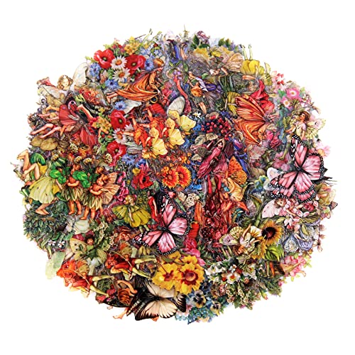 Dizdvizd Pegatinas Scrapbooking Vintage, 360 Piezas Pegatinas Journaling de Hada de las Flores, Sticker Transparente de Florales y Mariposas, Pegatinas Autoadhesivas para Manualidades, Tarjetas Cover