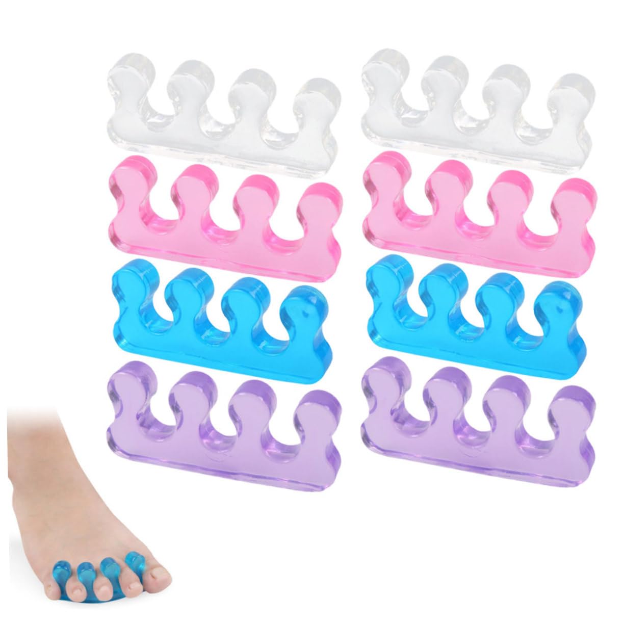 Ipetboom Essential Foot Toe Corrector Ingrown Toenail Toe Separators for Art and Easy to Cle