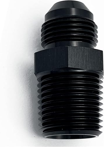 Miniatura 4 de Recta de aluminio 16AN Flare a 34 "NPT macho Unión rosca tubo adaptador de manguera de combustible negro