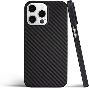 totallee Thin iPhone 14 Pro Case, Thinnest Ultra Slim Minimal Cover - for Apple iPhone 14 Pro 2022 Carbon Fiber Pattern