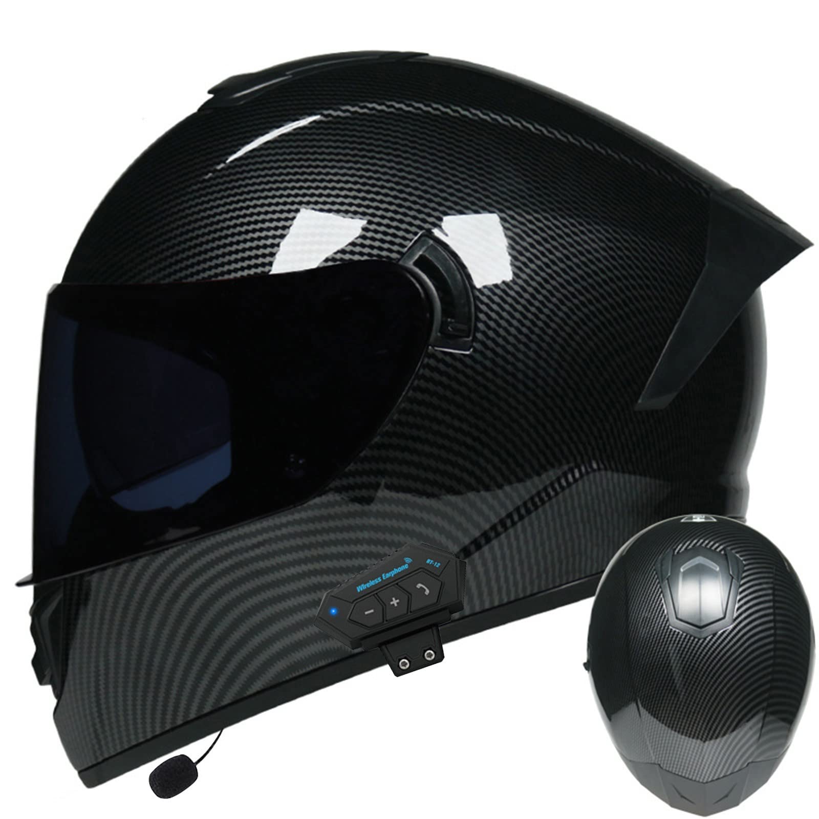 Casco Integral Moto Mujer Intercomunicador Moto Casco De Moto